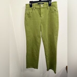 Liverpool Kennedy Crop Straight Frayed Jeans- Size‎ 6